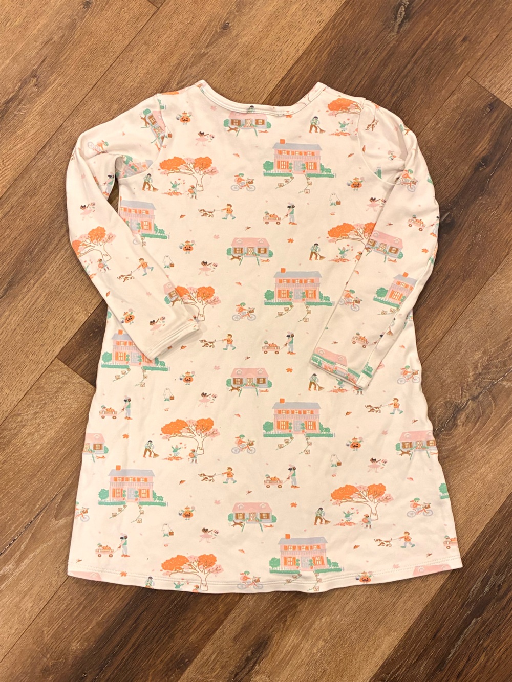 The Beaufort Bonnet Company Fall Scene Dress Thanksgiving Autumn Pumpkin 10 Girl - Picture 5 of 12